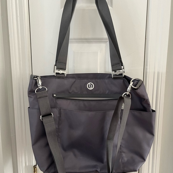 Large Gray Baggalini Tote - Picture 1 of 6